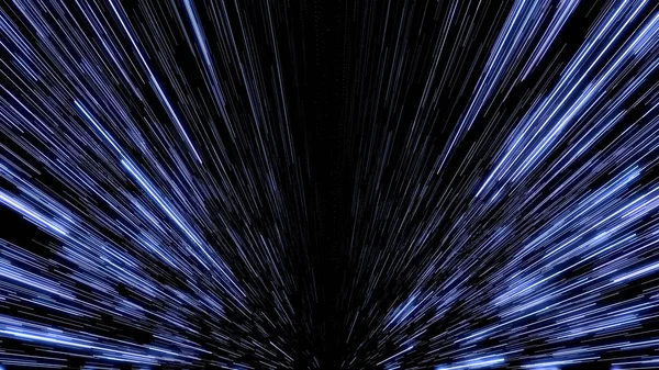 Espacio Viaja Velocidad Luz Luz Abstracta Fibra Óptica Super Velocidad — Foto de Stock