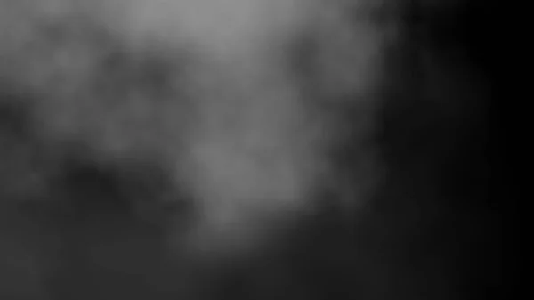 Gőzfüstöt Lezárni Fekete Háttérrel Füstfelhő Füstfelhő Köd Felhők Füstös Köd — Stock Fotó