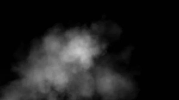 Zblízka Kouř Páry Černém Pozadí Kouřový Obal Kouřový Obláček Mlhové — Stock fotografie