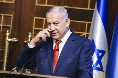 İsrail Başbakanı Benjamin Netanyahu Ukrayna'nın Kiev ziyareti sırasında. 20-08-2019