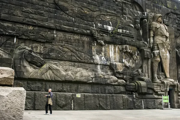 The Monument to the Battle of the Nations in Leipzig, Germany. May 2014 — Stock Photo, Image