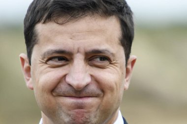 Ukrayna Devlet Başkanı Volodymyr Zelenskiy Stare köyünde, Ukrayna, 30 Eylül 2019.