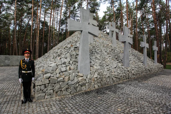 Bykiwnia Gräber National Historic Memorial Erinnern Die Opfer Stalinistischer Politischer — Stockfoto
