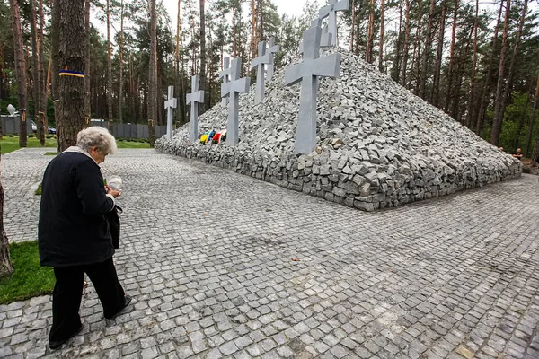 Bykivnia Graven National Historic Memorial Herdenken Slachtoffers Van Stalinistische Politieke — Stockfoto