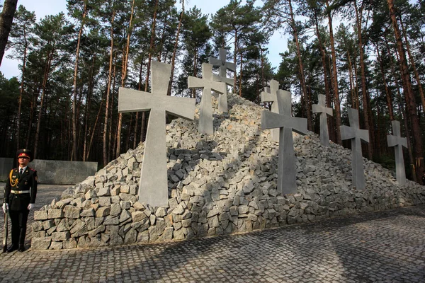 Tombe Bykivnia National Historic Memorial Commemorano Vittime Delle Repressioni Politiche — Foto Stock
