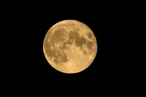 Full moon in the dark sky. High quality photoFull moon in the dark sky.