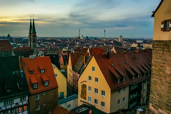 View Historical Center Old German City Nuremberg Nuremberg Castle Morning — Stock Photo, Image