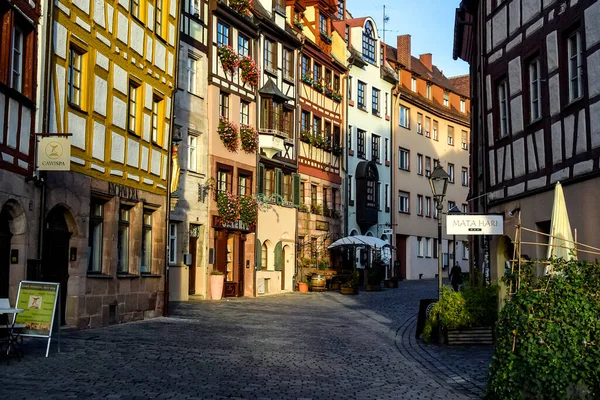 Anciennes Maisons Colombages Fachwerk Sur Rue Weissgerbergasse Dans Centre Historique — Photo