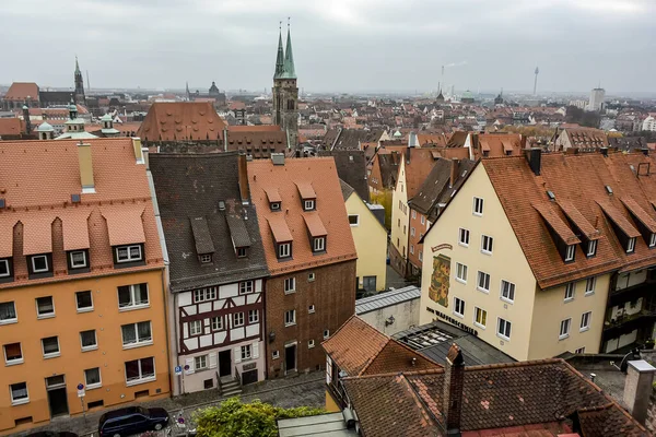 View Historical Center Old German City Nuremberg Nuremberg Castle Germany — Stock Photo, Image