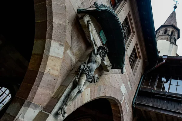 Kreuzigungshof Tribunal Crucificação Histórico Hospital Espírito Santo Heilig Geist Spital — Fotografia de Stock