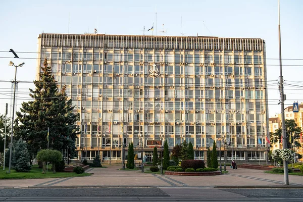 Vinnytsia City Hall and City Council building. Vinnytsia, Ukraine. September 2020. High quality photo