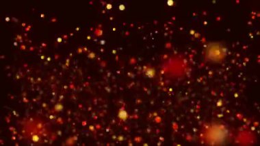 Soyut parlak turuncu glitter parçacıkları. Ateş bokeh. Parlayan bokeh ışıltıları ile soyut arka plan. Işın ışığı.