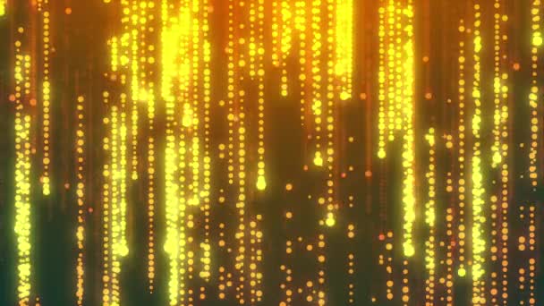 Podium Verlichting Abstract Scherm Flikkerend Twinkelende Glitterdeeltjes Glitter Regen Animatie — Stockvideo