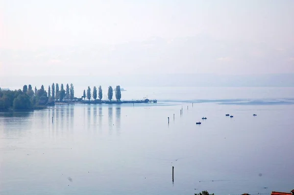 Lago Constança Dia Nebuloso — Fotografia de Stock