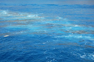  Kristal mavi su ile kıyı kayalık plajları.