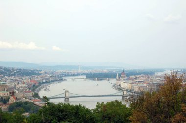Budapeşte panoramik manzaralı Güz.
