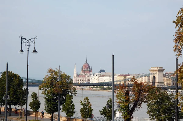 Edificio Del Parlamento Budapest Otoño —  Fotos de Stock