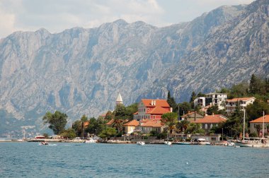 Karadağ'ın Akdeniz manzarasının manzara manzarası.