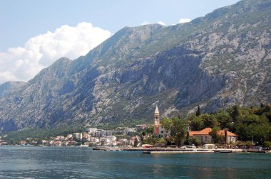 Karadağ'ın Akdeniz manzarasının manzara manzarası.