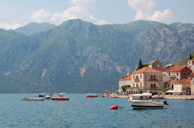 Karadağ'ın Akdeniz manzarasının manzara manzarası.