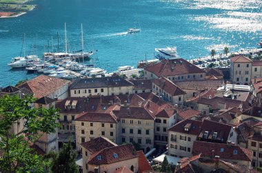 Karadağ'ın Akdeniz manzarasının manzara manzarası.