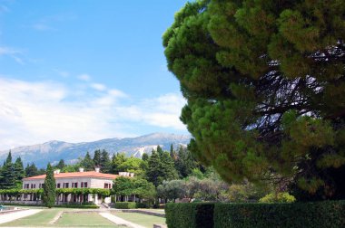 Karadağ'ın Akdeniz manzarasının manzara manzarası.