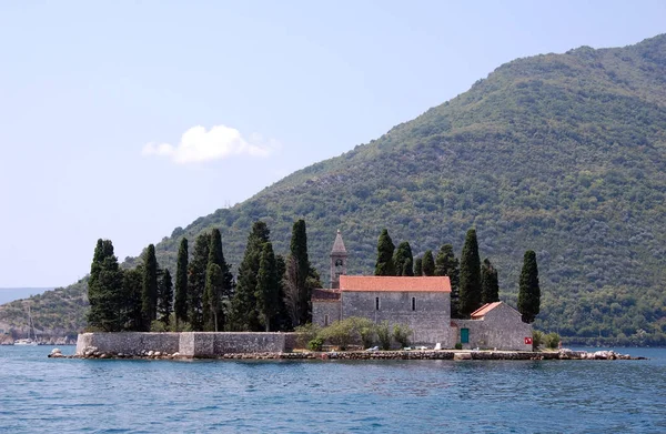 Panorama Panorámico Del Paisaje Mediterráneo Montenegro — Foto de Stock