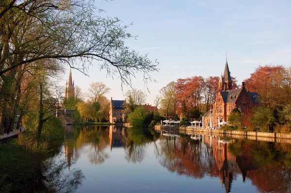 Charming Medieval Fairy Tale City Bruges Belgium — Stock Photo, Image