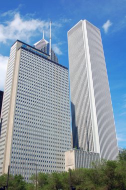 Gökdelenler ile Chicago şehir şehir şehir şehir silueti.