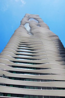 Chicago - 16 Temmuz 2015: Chicago'daki Aqua Tower.