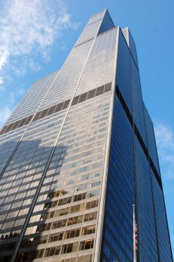 Gökdelenler ile Chicago şehir şehir şehir şehir silueti.