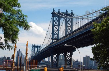 New York 'taki Manhattan Köprüsü, ABD.