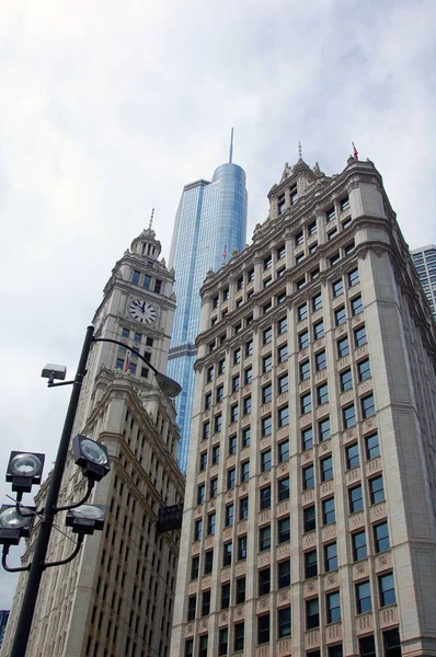 Здание Ригли Чикаго — стоковое фото