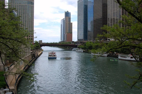 Чикаго Сша Июля 2015 Чикагский Канал — стоковое фото