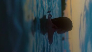 Videoda okyanus güzelliği gösteriliyor. Gün batımında yüzen bir adamla başlıyor. Sonra okyanus manzaralı bir duvar deliği.