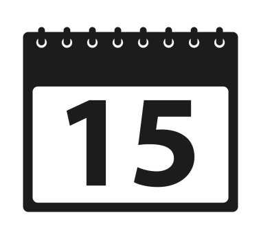 Takvim Simgesi. Düz stil vektör Eps.