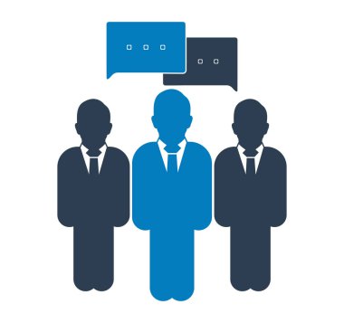 Konuşma simgesi. Düz biçim vektörü Eps.