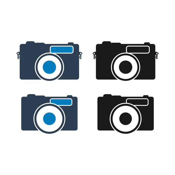 Camera Icon set. Flat style vector EPS. — Stock Vector