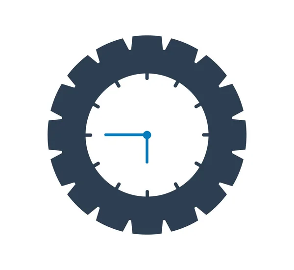 Icono del Reloj. Estilo plano vector EPS . — Vector de stock