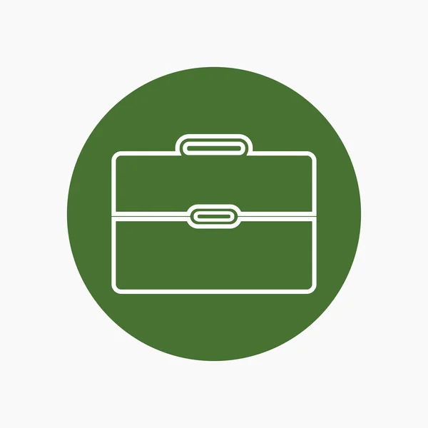Briefcase Icon. Colorful Button style vector EPS. — Stock Vector