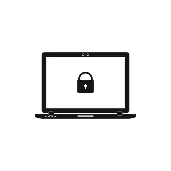 Computer Security Icon. Flat style vector EPS. — Stock Vector