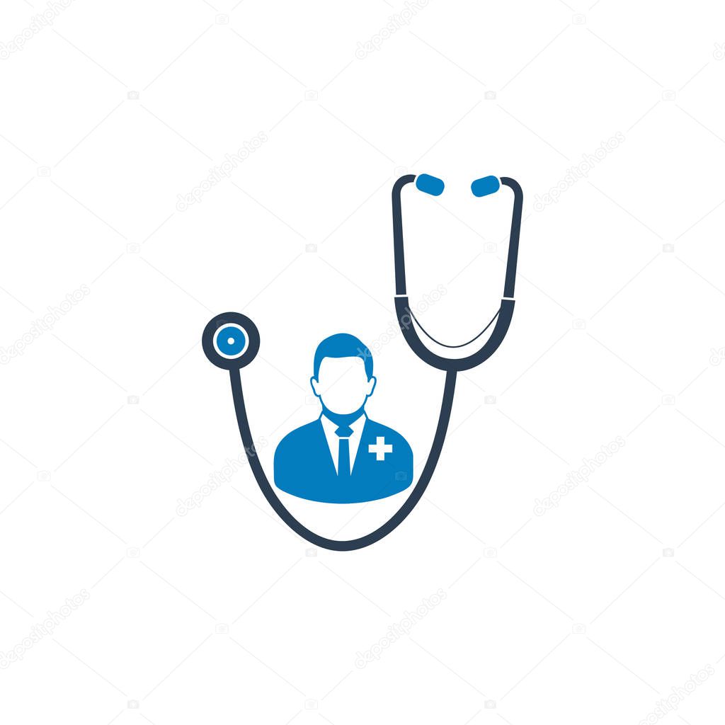 Doctor icon. Flat style vector EPS.