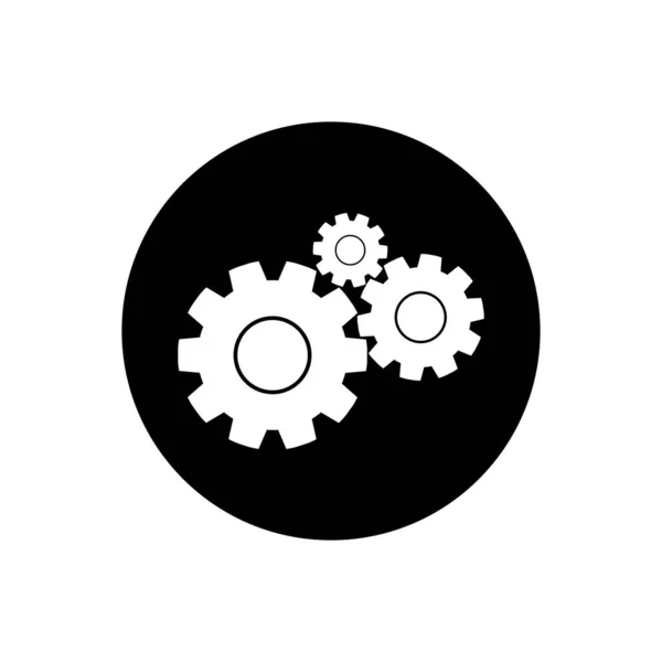 Cogwheel Gear Settings Button Icon Ilustración Símbolo Vector Eps Editable — Vector de stock