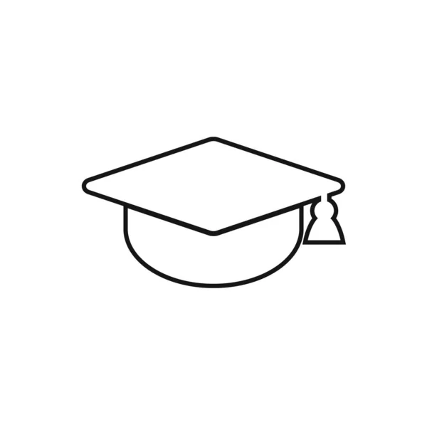 Education Line Icon Editable Vector Symbol Illustration — Stock Vector