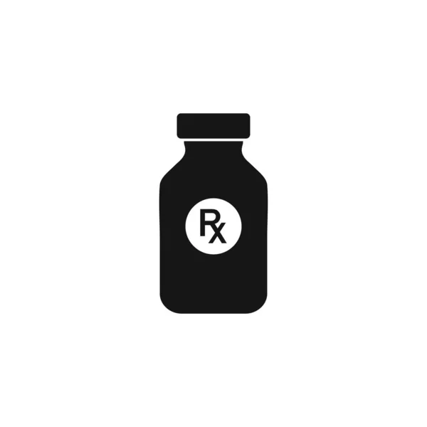 医療用薬瓶のアイコン 編集可能なベクトルEpsシンボルイラスト — ストックベクタ