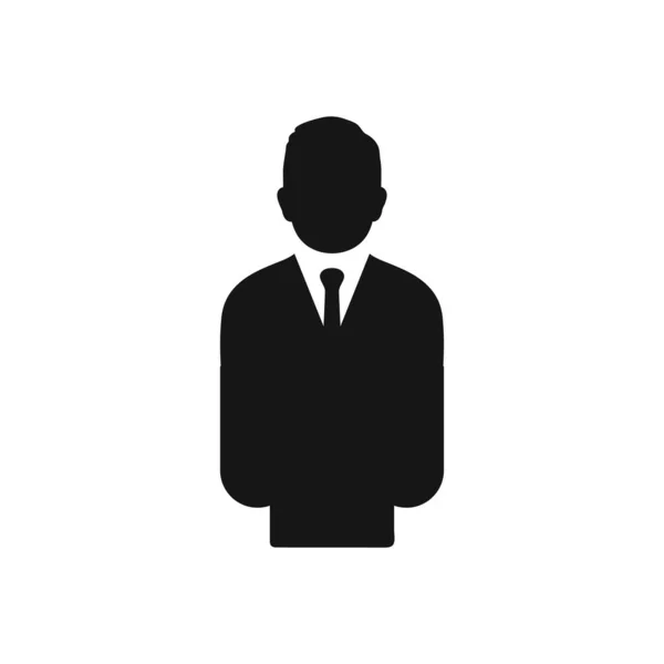 Üzleti Felhasználói Profil Icon Szerkeszthető Vektor Eps Szimbólum Illusztráció — Stock Vector