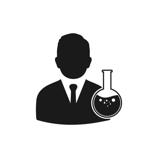 Chemieingenieur Ikone Editierbare Vektor Eps Symbol Illustration — Stockvektor