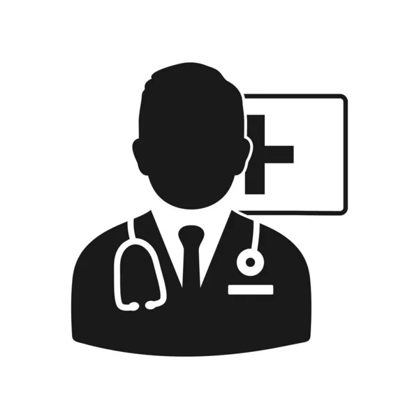 Icon Consultor Médico Ilustração Editável Símbolo Vetor Eps —  Vetores de Stock