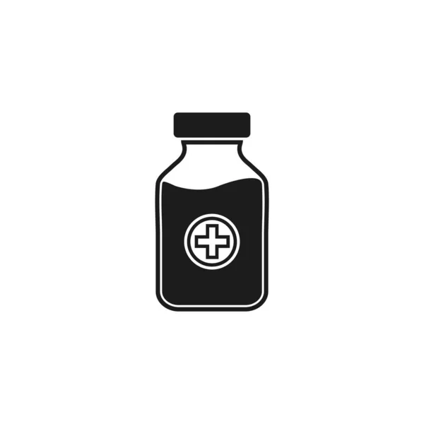 Medical Insulin Vial Icon Editable Vector Eps Symbol Illustration — Stock Vector