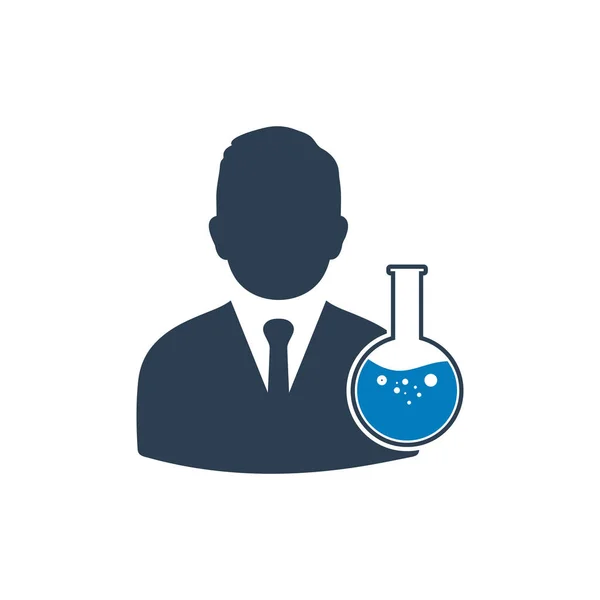 Chemiker Ikone Editierbare Vektor Eps Symbol Illustration — Stockvektor